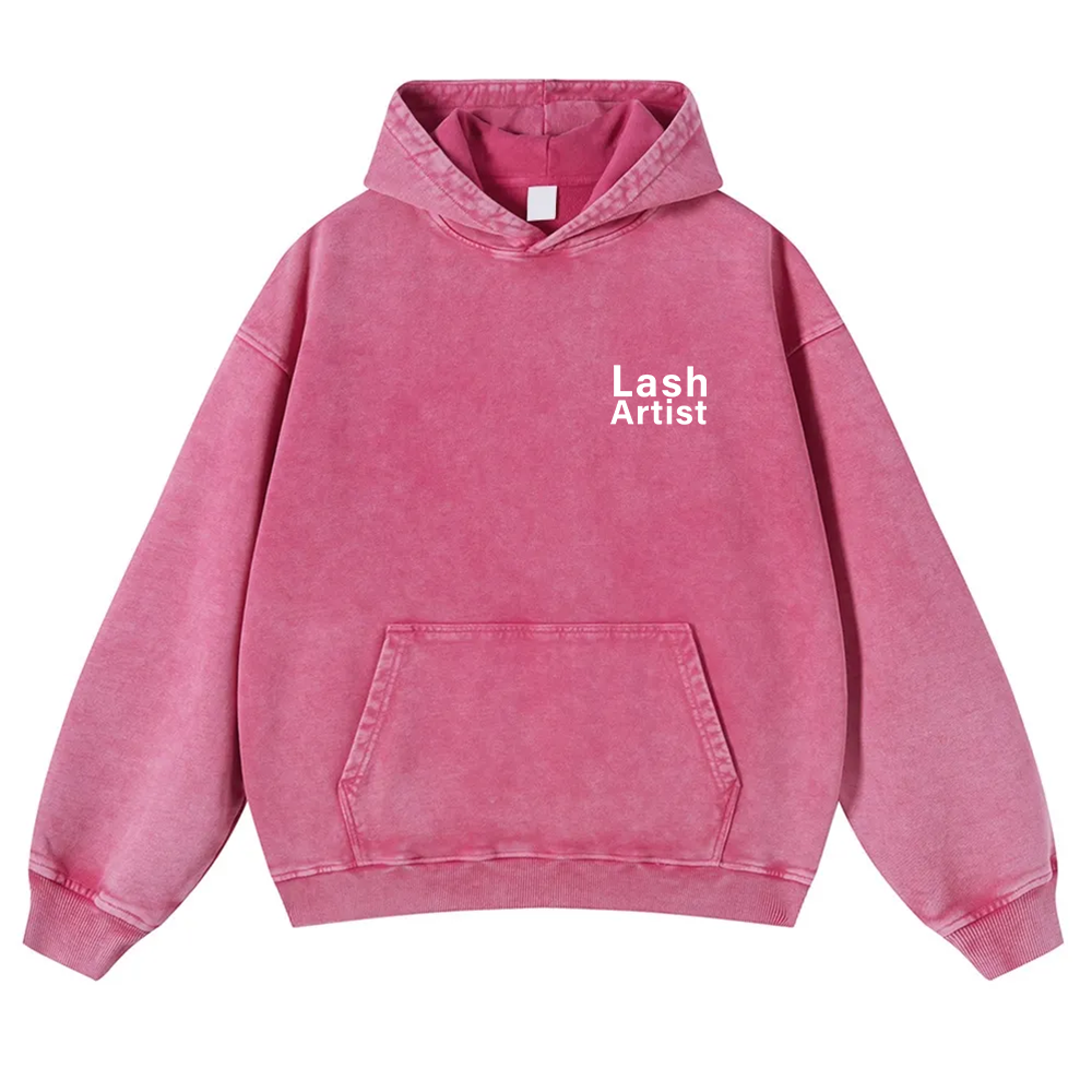 Lash Artist Washed Hoodie wearishow