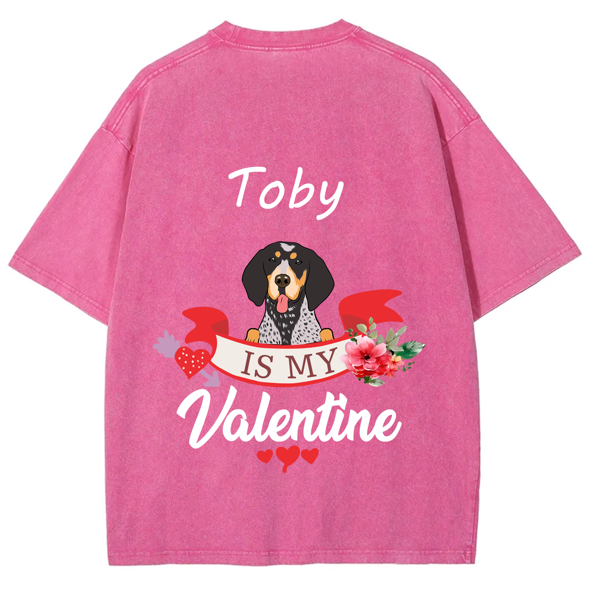 My Dog Is My Valentine Lover - Personalized Custom Unisex T-shirt