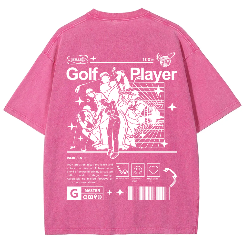 Golf Player Unisex Fit Washed T-Shirt