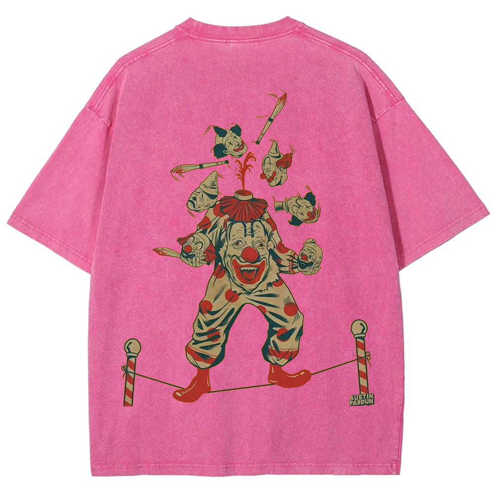 Halloween Clown Art Illustration Print Unisex Classic T-Shirt