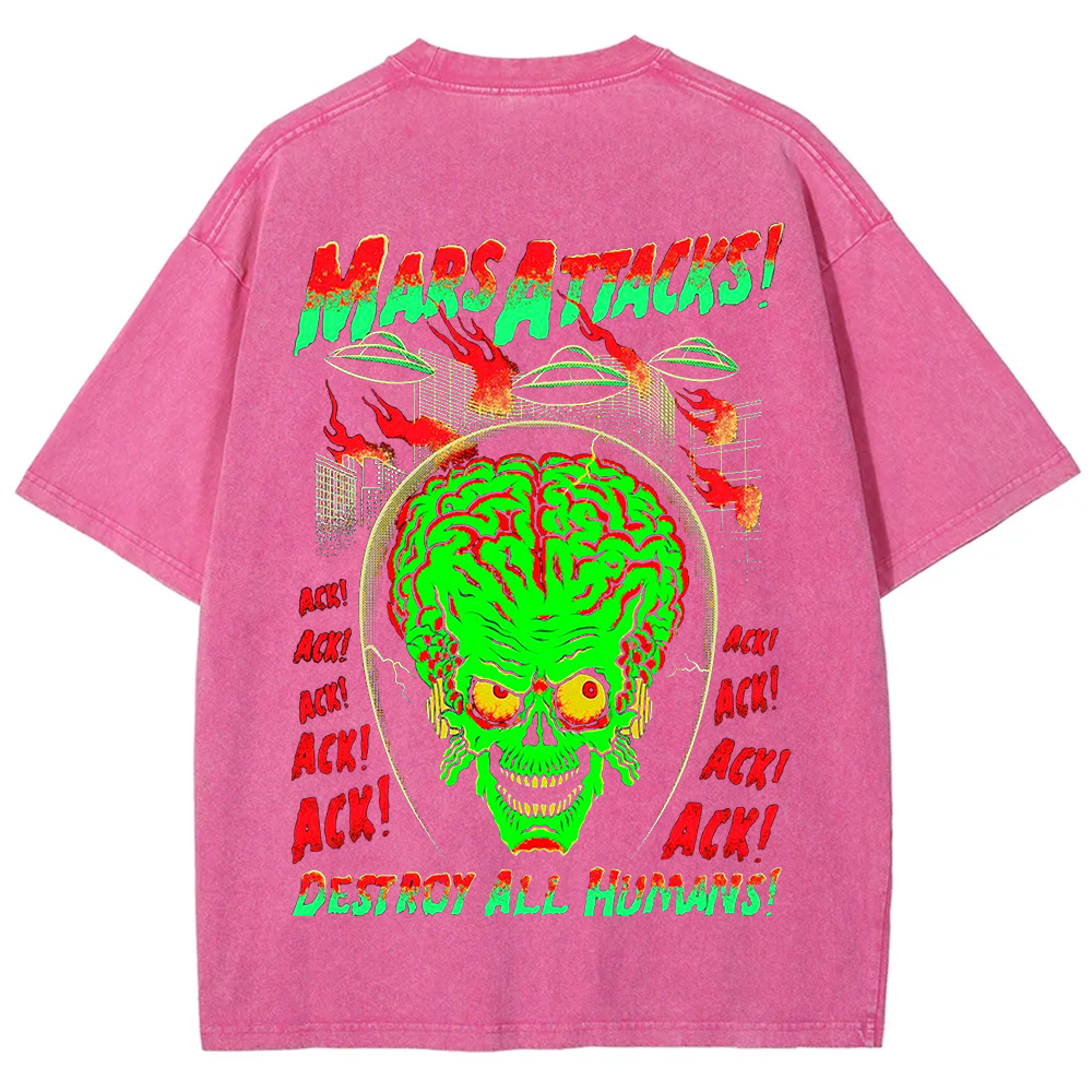 Unisex Vintage Washed Mars Attacks T-Shirt