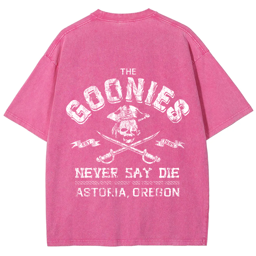 Unisex Vintage Washed The Goonies Never Say Die T-Shirt