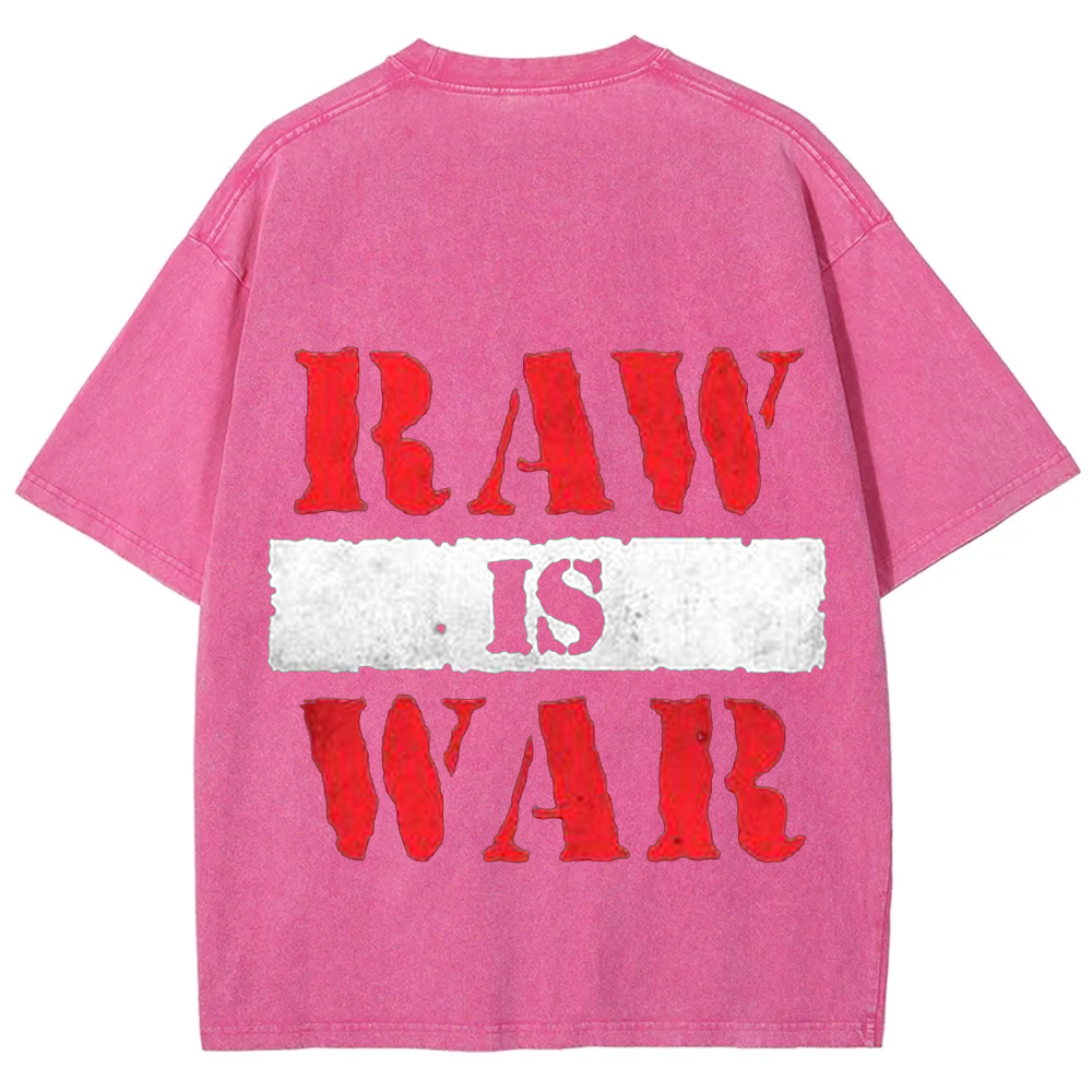 Wrestling WWE Raw Vintage Washed T-Shirt