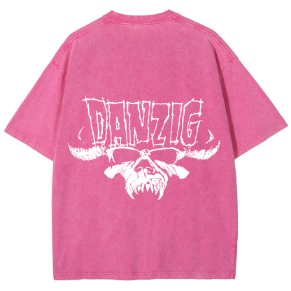 Unisex Vintage Washed DANZIG T-Shirt
