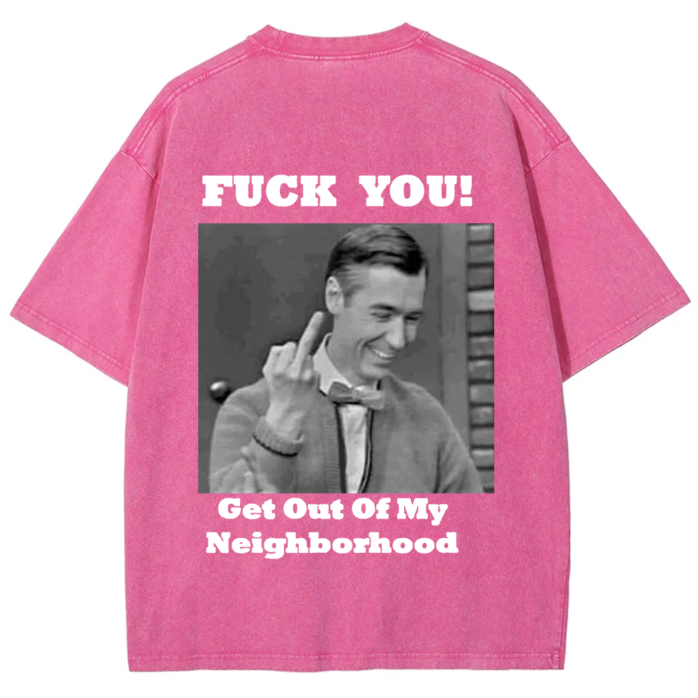 Fuck You Print Casual T-Shirt