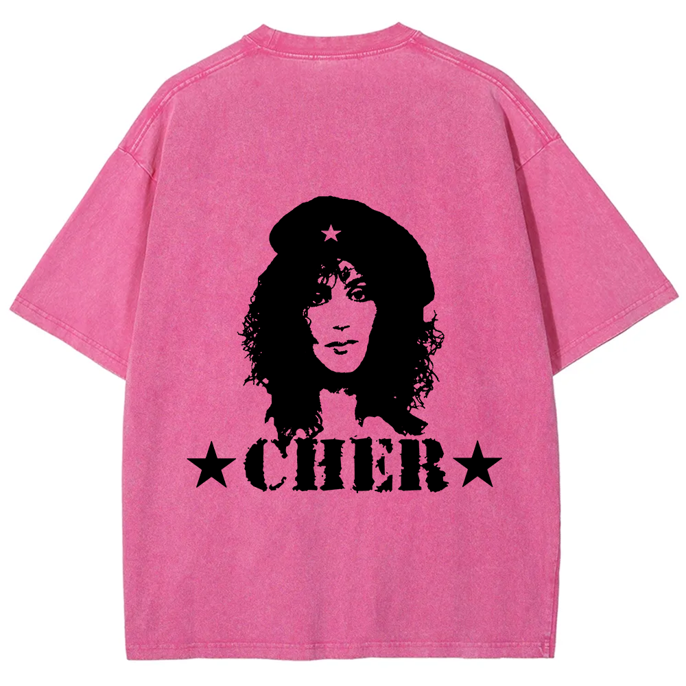 Cher Singer Vintage Washed T-Shirt