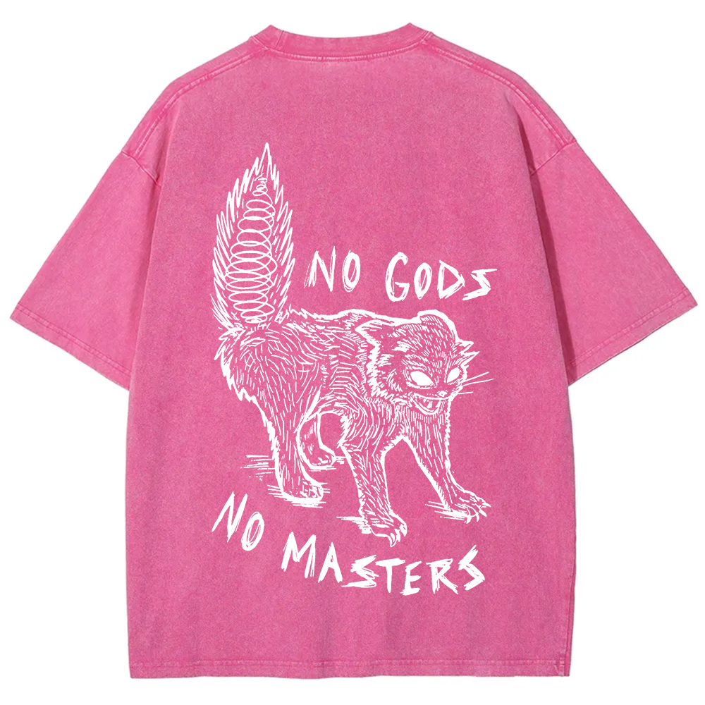 Unisex Vintage Washed No Gods No Masters t-Shirt
