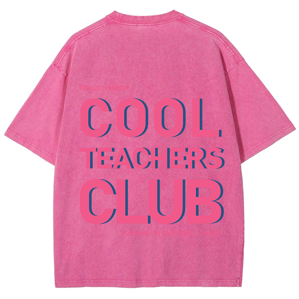 Cool Teachers Club Unisex Fit Washed T-Shirt?