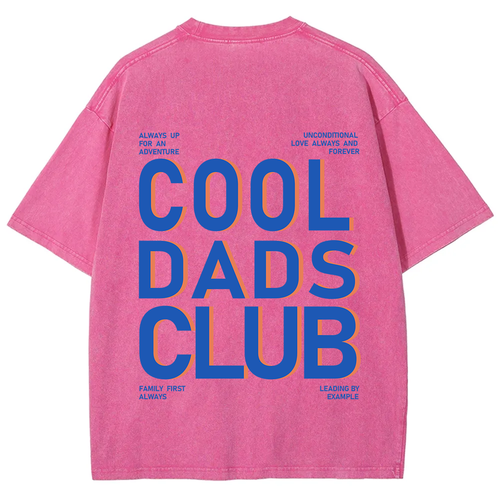Cool Dads Club Unisex Fit Washed T-Shirt