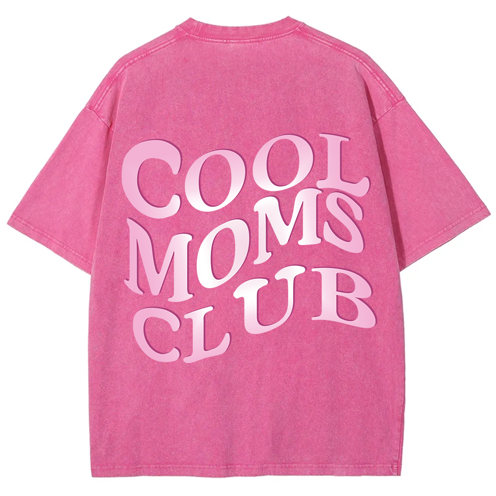 Cool Moms Club Snowflake Vintage Washed T-Shirt