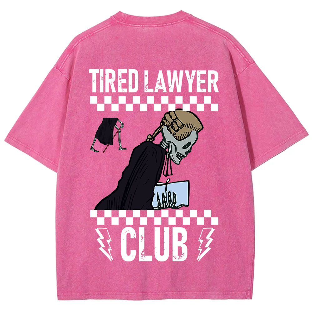 Tired Lawyer Club Unisex Fit Washed T-Shirt?