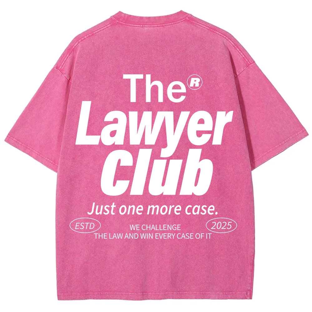 The Lawyer Club Unisex Fit Washed T-Shirt