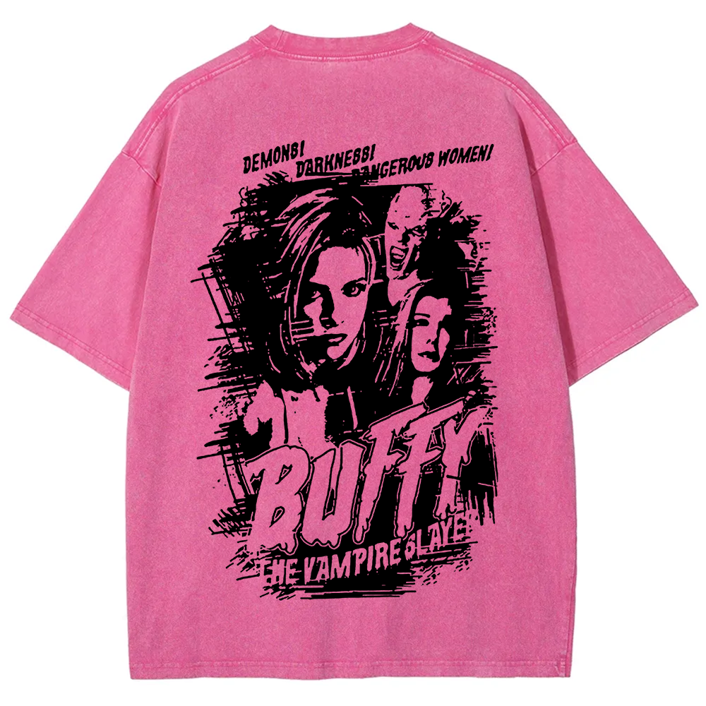 Buffy The Vampire Slayer TV Series Vintage Washed Washed t-Shirt