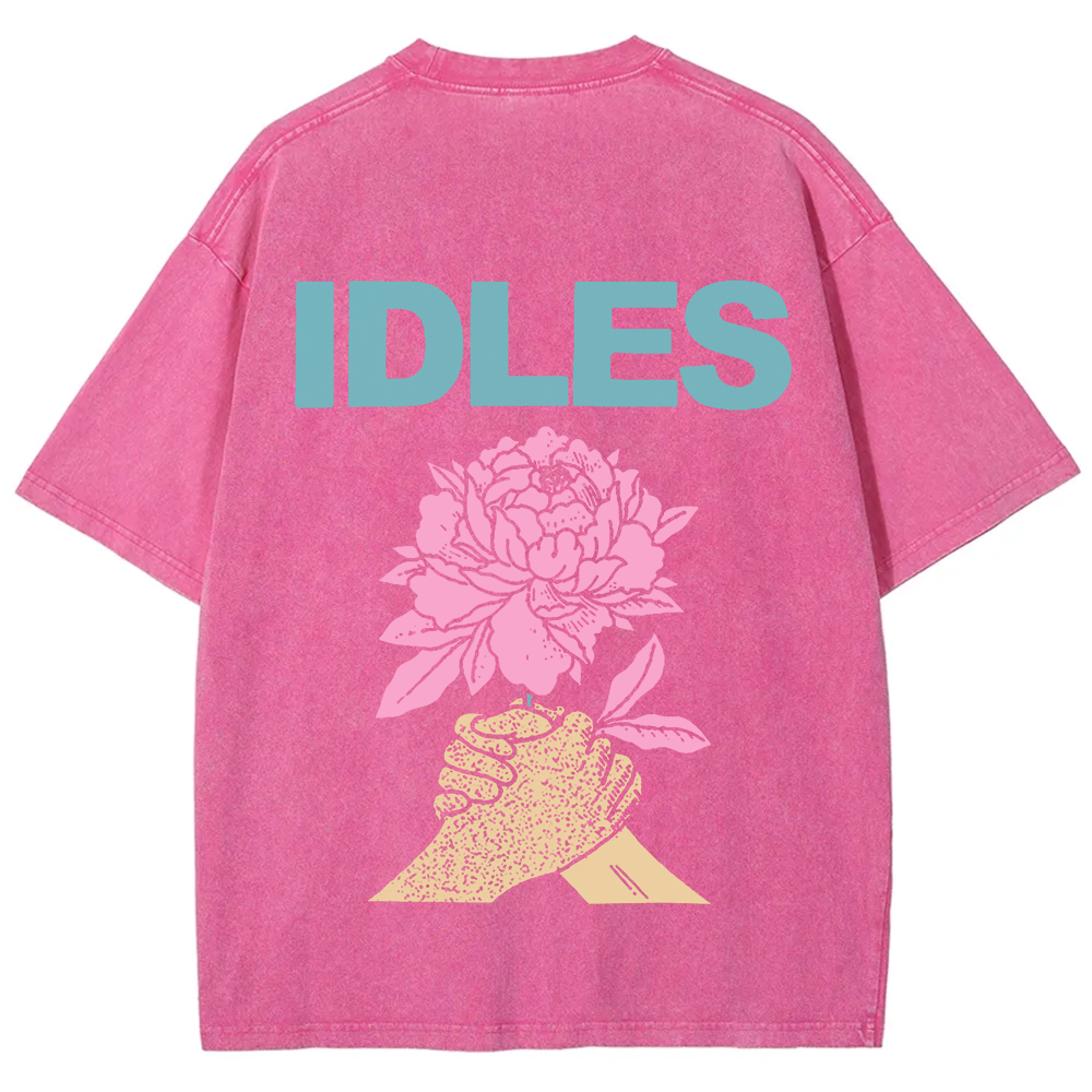  Idles Band Vintage Washed  t-Shirt