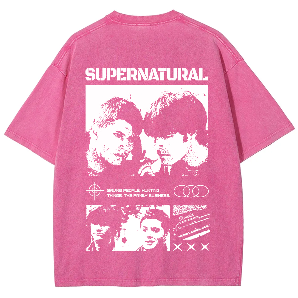 Supernatural TV Series Washed t-Shirt