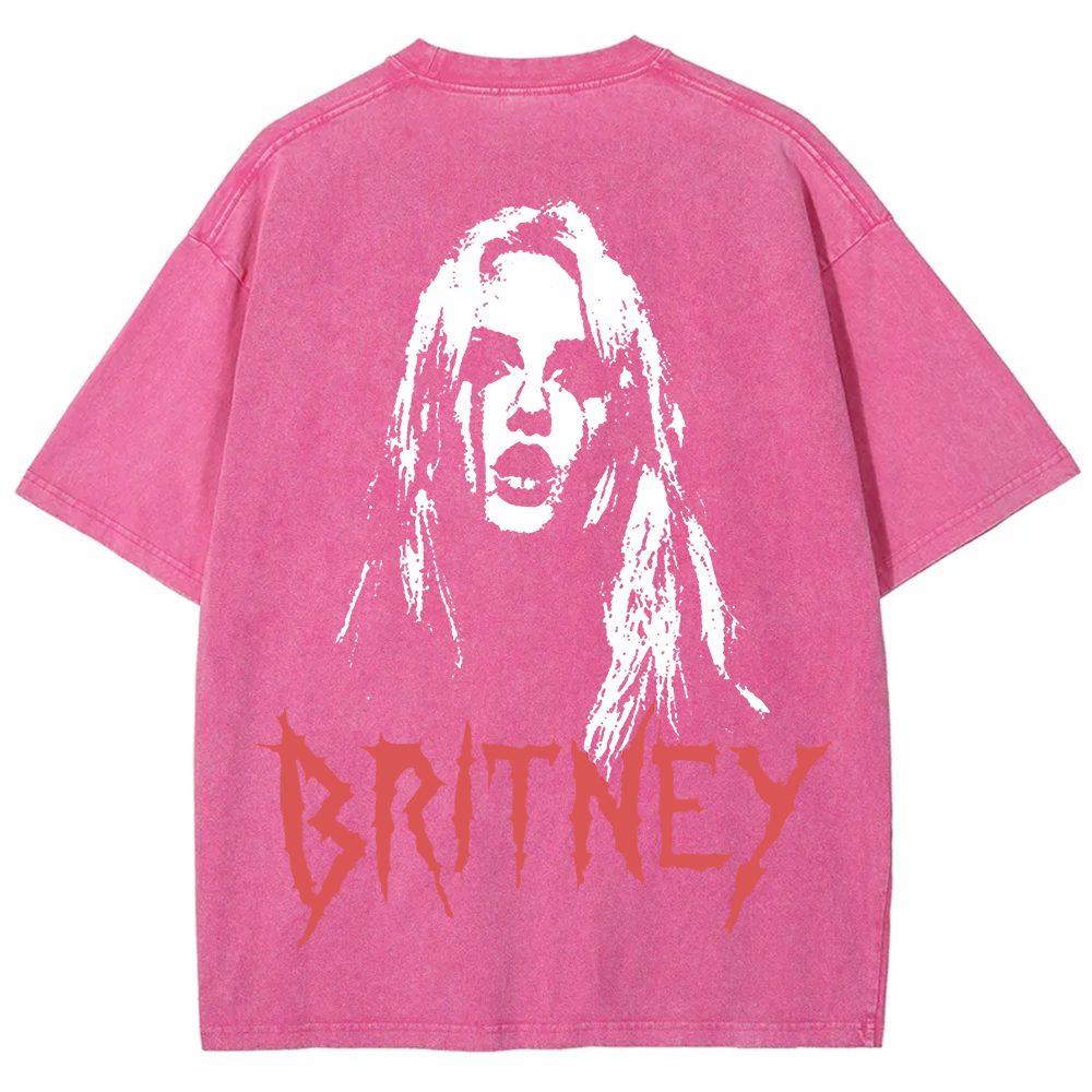 Britney Singer Washed t-Shirt