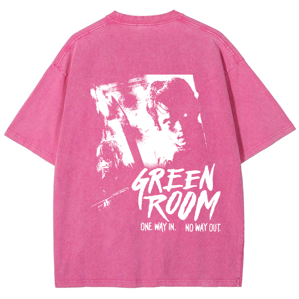 Unisex Vintage Washed  Green room horror movie 2015 t-Shirt