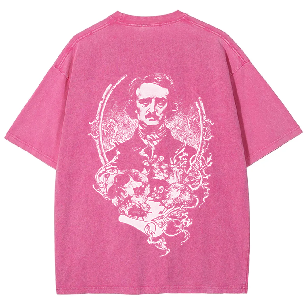 Unisex Vintage Funny Edgar Allan Poe Horror Writer t-Shirt