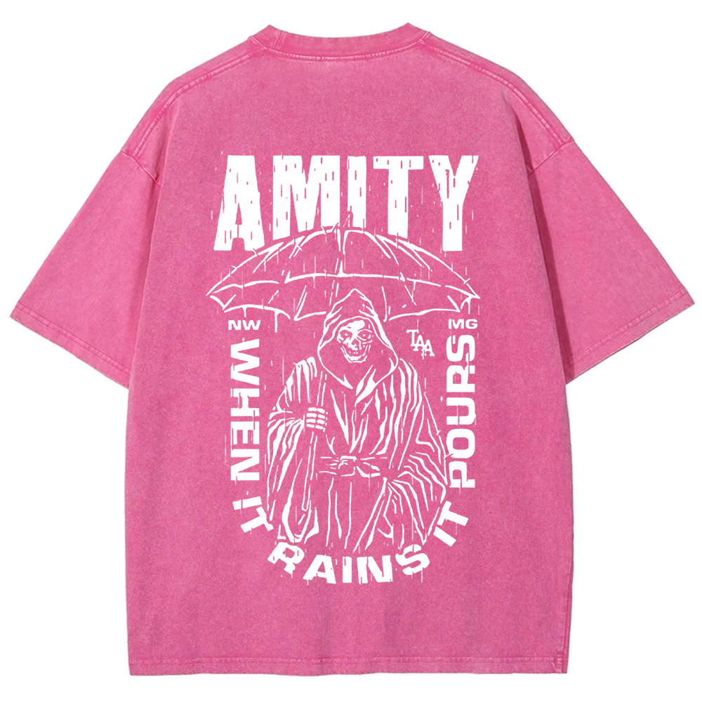 Unisex Vintage The Amity Affliction Band  t-Shirt