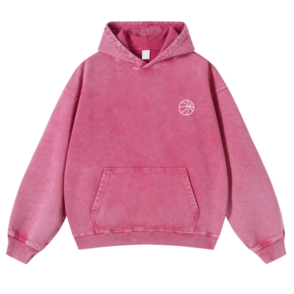 Basketball Player Washed Hoodie wearishow