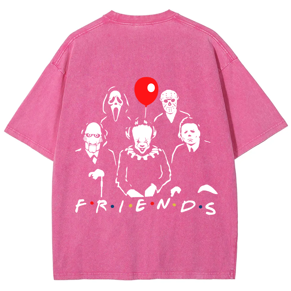 Unisex Vintage Friends Halloween SVG Horror Movie t-Shirt