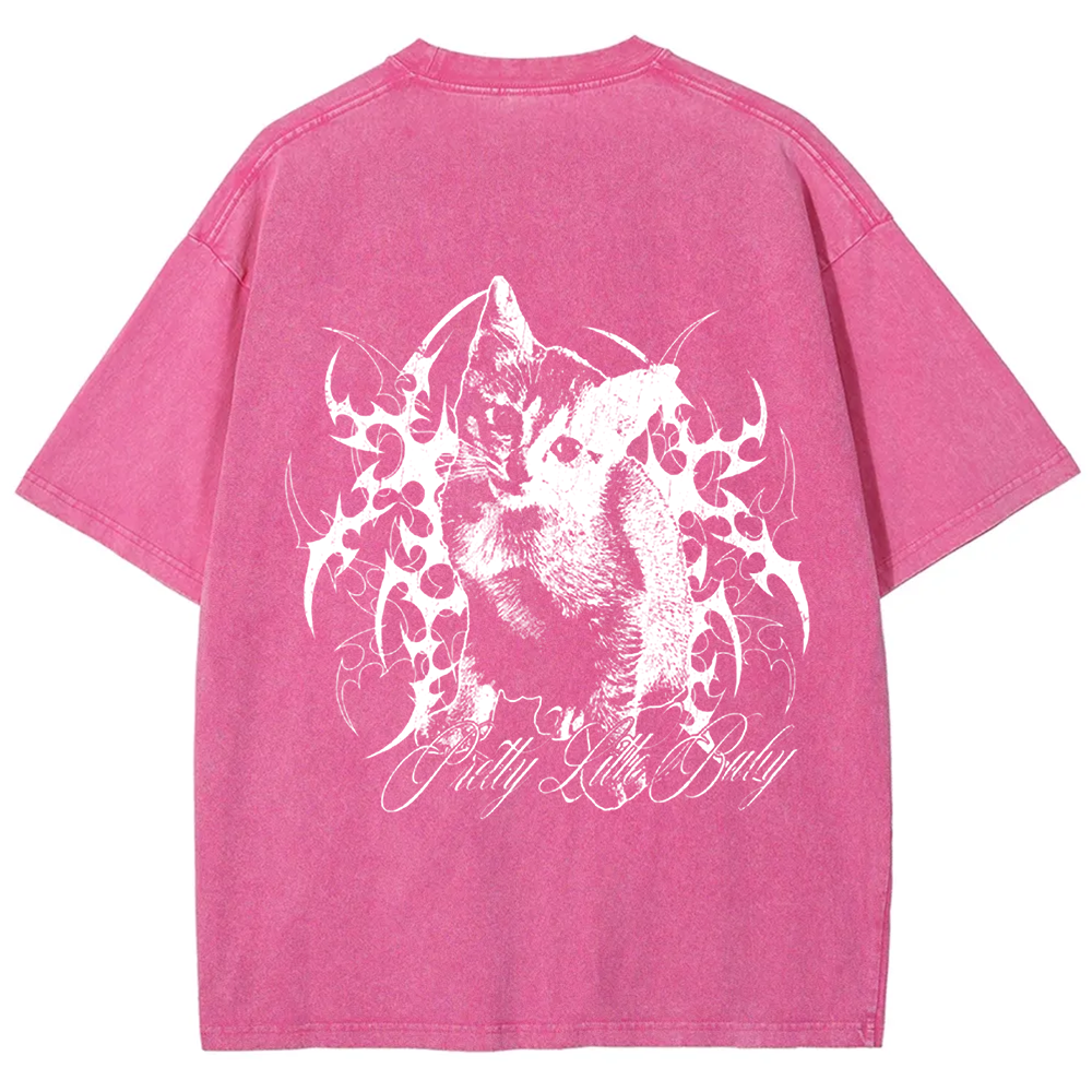 Unisex Vintage Pretty Little Cat t-Shirt