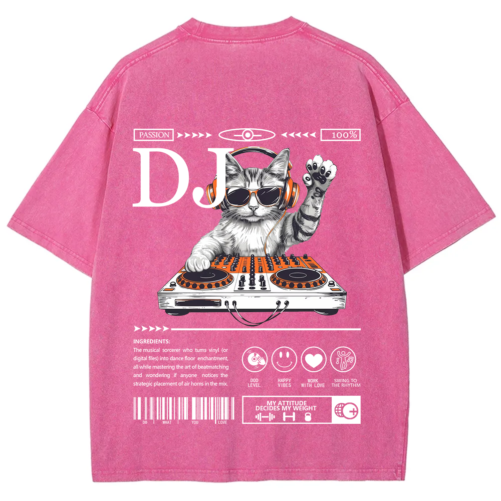 DJ Unisex Fit Washed T-Shirt