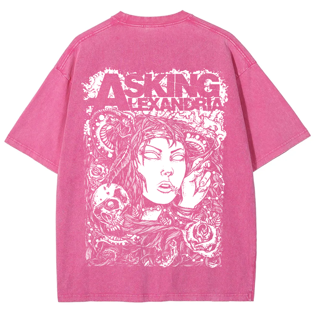 Unisex Vintage Asking Alexandria Band t-Shirt