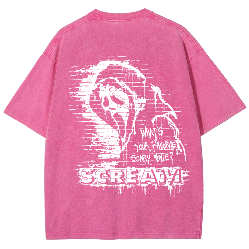 Unisex Vintage Scream horror movie t-Shirt