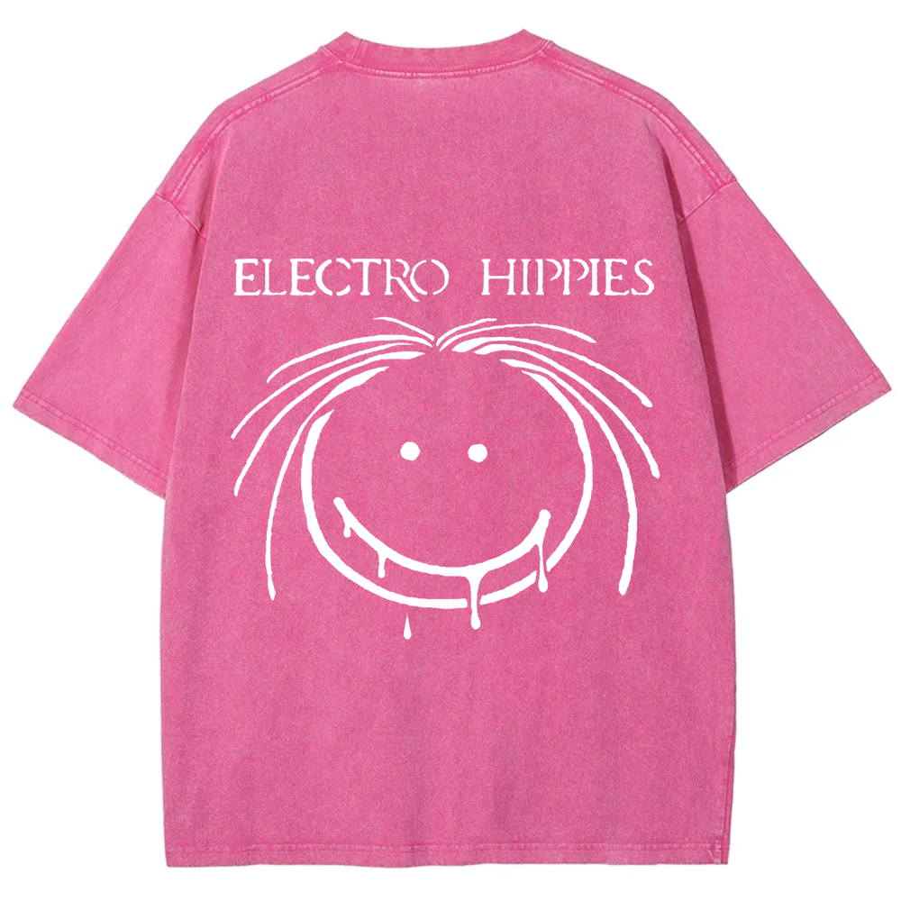 Unisex Vintage Electro Hippies Punk Band  t-Shirt