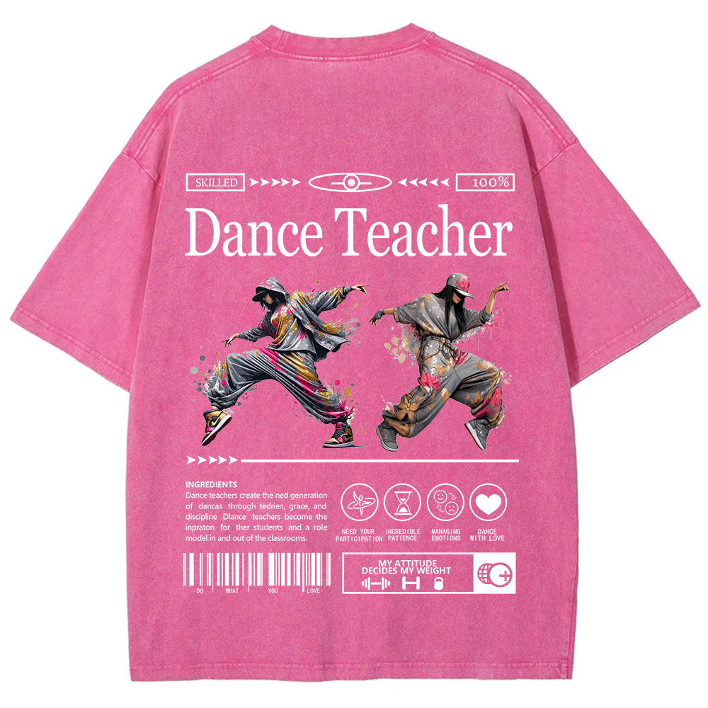 Dance Teacher Unisex Fit Washed T-Shirt