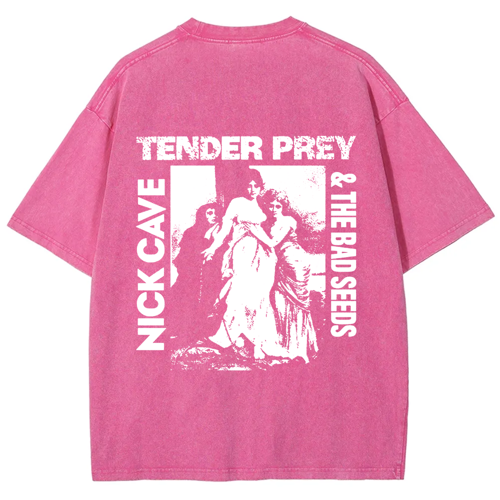 Unisex VintageNick Cave and the Bad Seeds Band Tender Prey Music t-Shirt