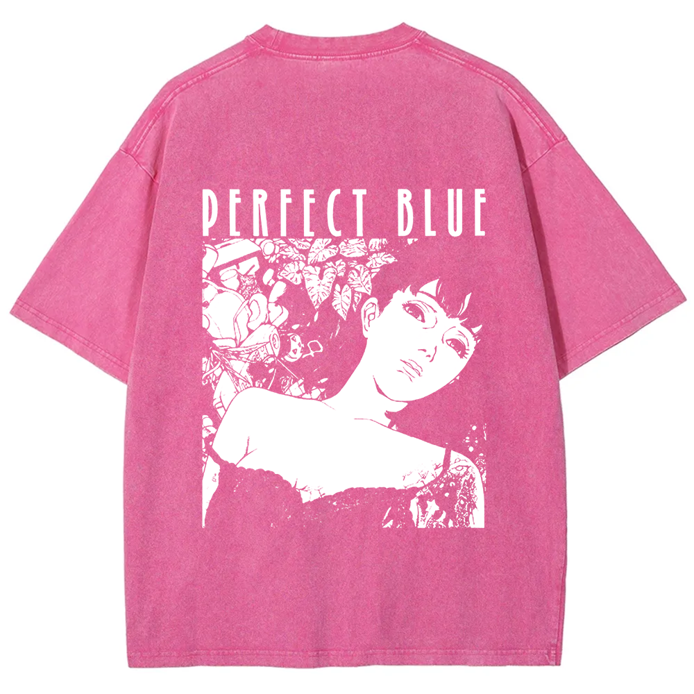 Unisex Vintage  Perfect Blue Horror Movie  t-Shirt