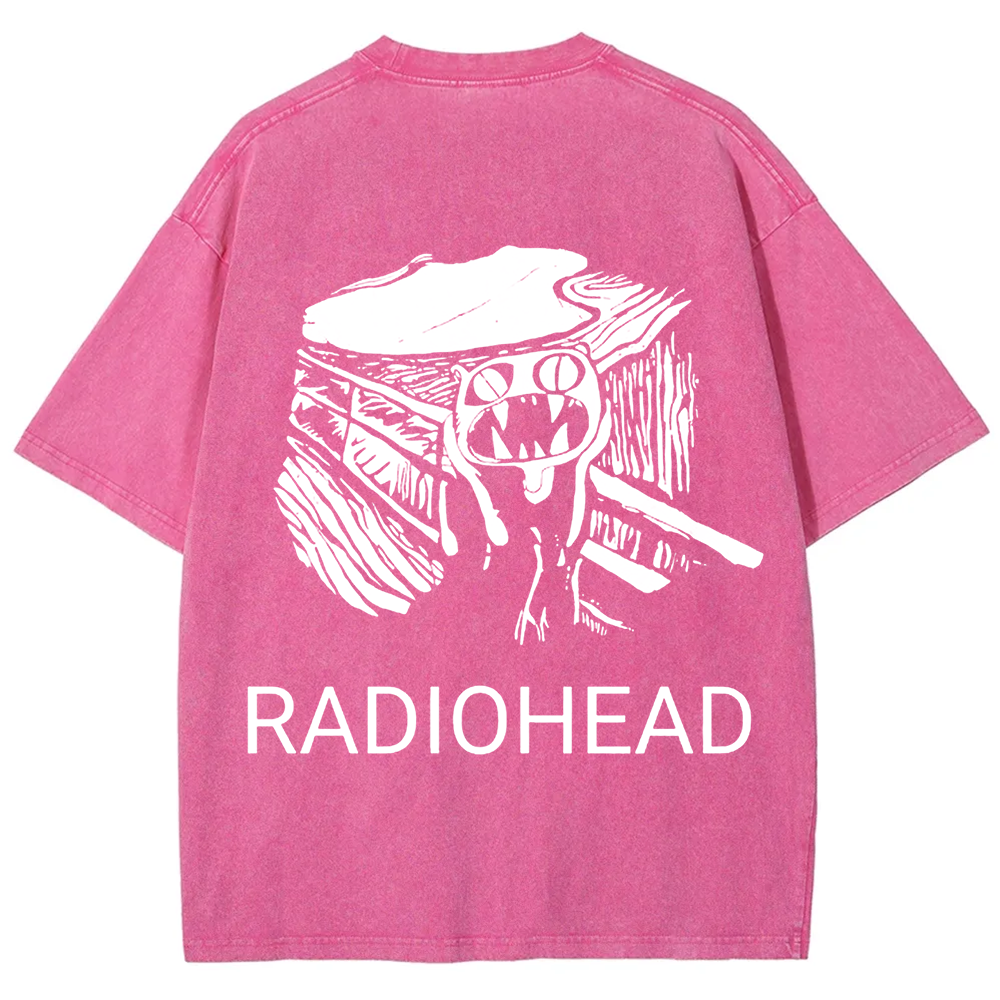 Unisex Vintage  Radiohead Band  t-Shirt
