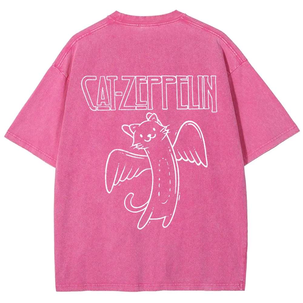 Unisex Vintage Cat Zeppelin t-Shirt