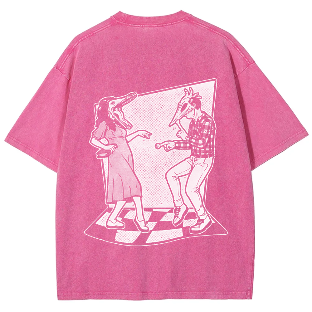 Unisex Vintage Ghost Couple Dance Beetlejuice  t-Shirt