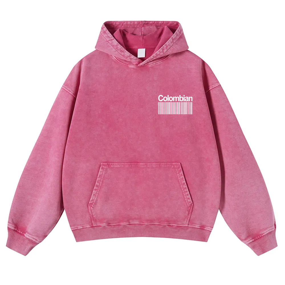 Colombian Unisex Fit  Washed Hoodie wearishow