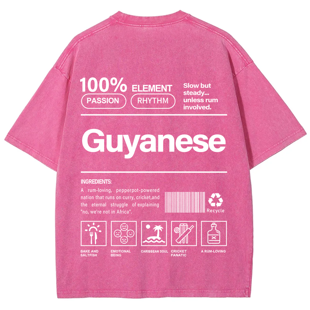 Guyanese Unisex Fit  Washed T-Shirt