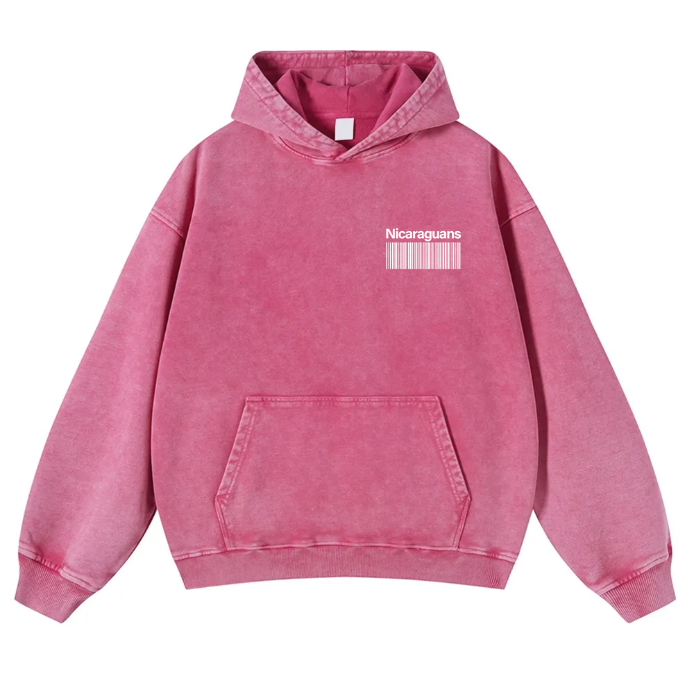 Nicaraguans Unisex Fit  Washed Hoodie wearishow