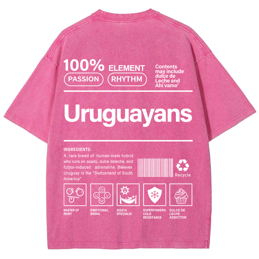 Uruguayans Unisex Fit  Washed T-Shirt