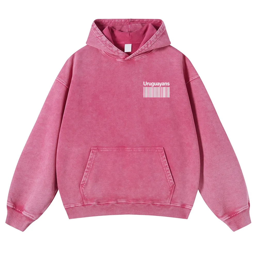 Uruguayans Unisex Fit  Washed Hoodie wearishow