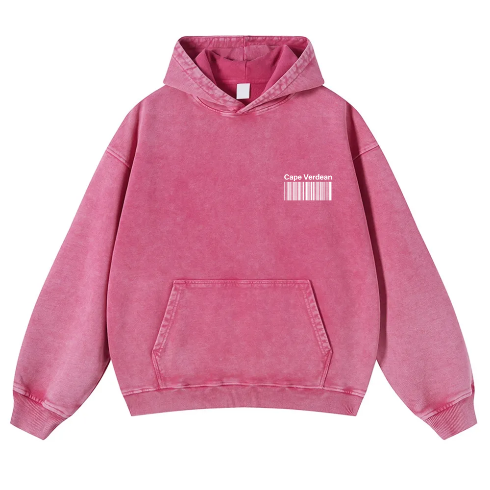 Cape Verdean Unisex Fit  Washed Hoodie wearishow