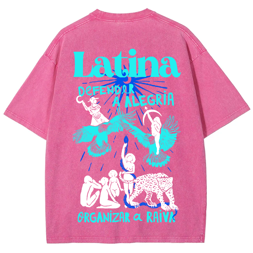 Latina Unisex Fit  Washed T-Shirt