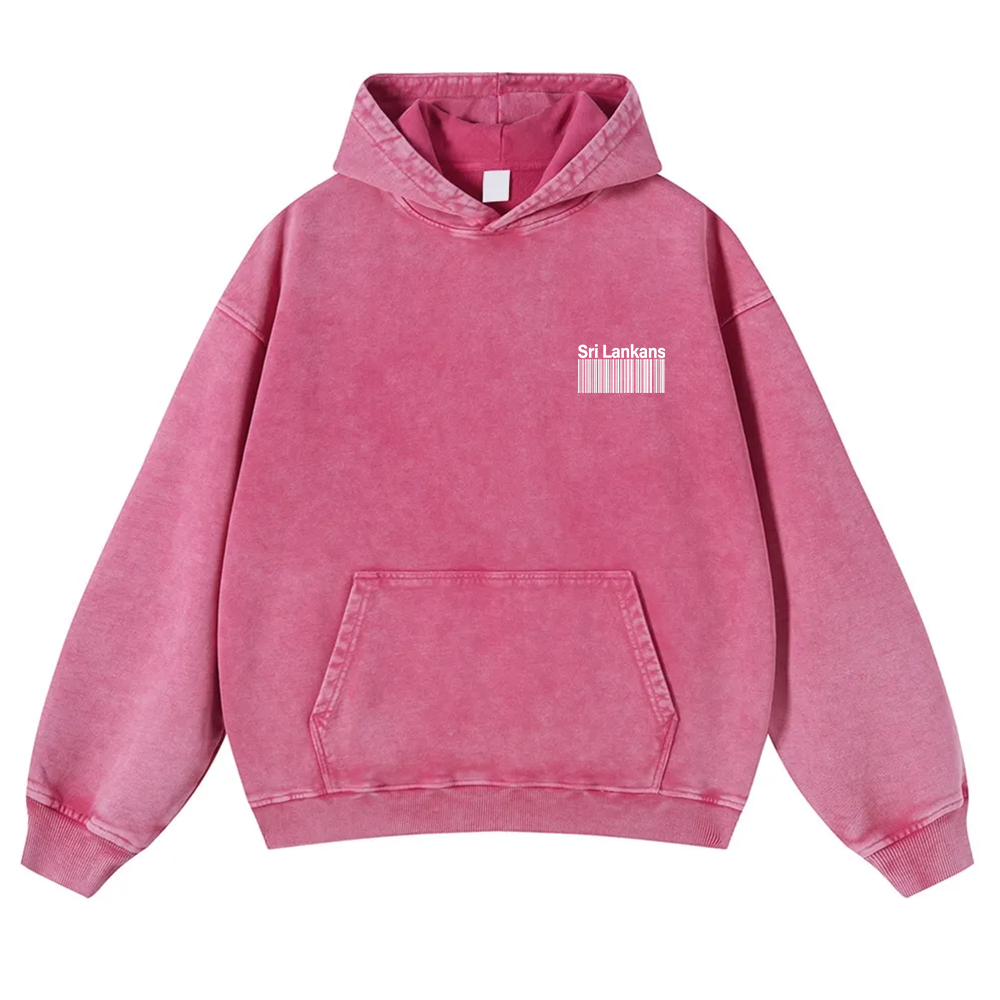 Sri Lankans Unisex Fit  Washed Hoodie wearishow