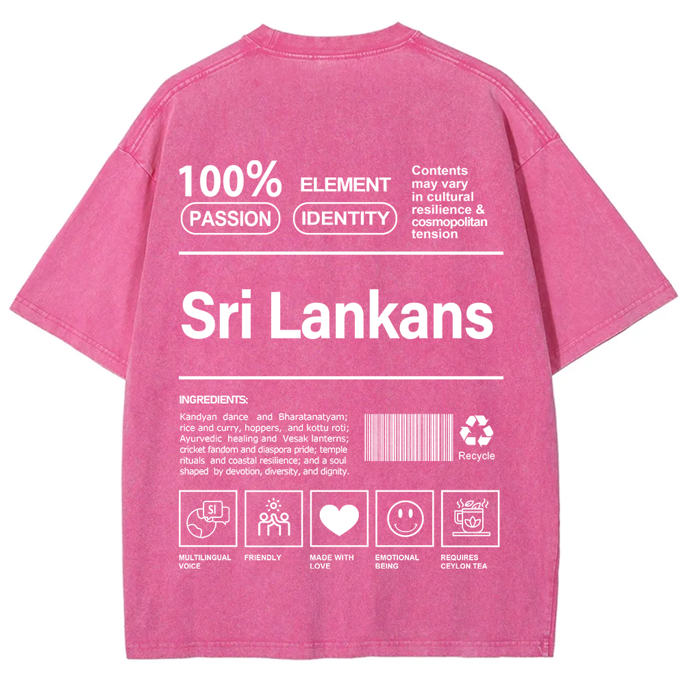 Sri Lankans Unisex Fit  Washed T-Shirt