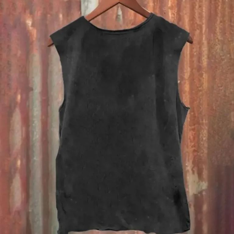 Unisex Vintage Washed David Bowie Aladdin Sane Singer Tank Top