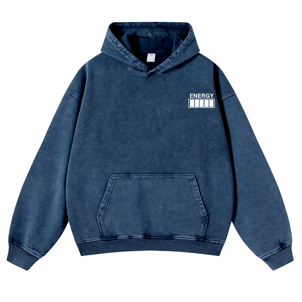QR Code Customized Unisex Fit Washed Hoodie