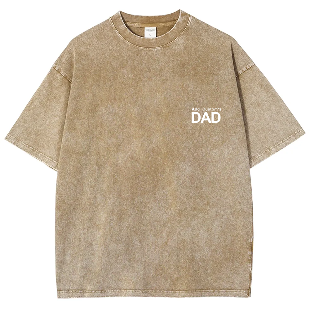 DAD Custom Unisex Fit Washed T-Shirt