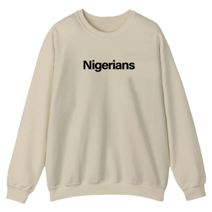 Nigerians Unisex Fit  Casual Crewneck Sweatshirt wearishow