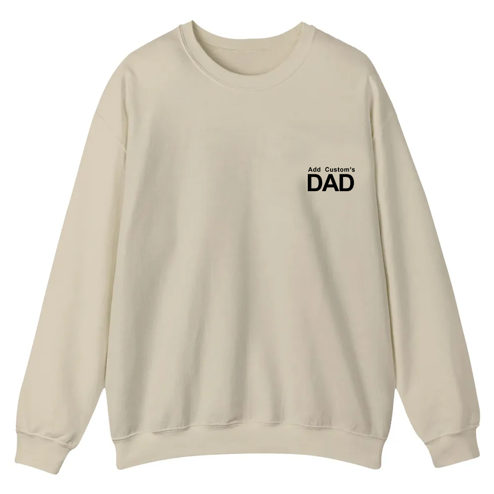 DAD Custom Casual Crewneck Sweatshirt wearishow